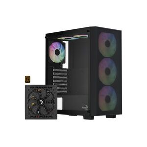 AeroCool B509A Flow-G-BK-v1, mit Netzteil Aero 650, Tower-Gehäuse AeroCool B509A Flow-G-BK-v1, mit Netzteil Aero 650, Tower-Gehäuse