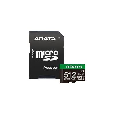 ADATA SPEED PLUS microSDXC 512 GB, Speicherkarte ADATA SPEED PLUS microSDXC 512 GB, Speicherkarte