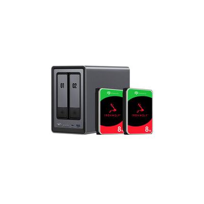 UGREEN DXP2800 + 2x 8 TB Seagate IronWolf HDD Bundle, NAS UGREEN DXP2800 + 2x 8 TB Seagate IronWolf HDD Bundle, NAS