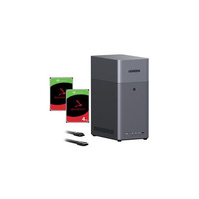 UGREEN DH2300 Bundle mit 2x Seagate IronWolf NAS 4 TB CMR UGREEN DH2300 Bundle mit 2x Seagate IronWolf NAS 4 TB CMR