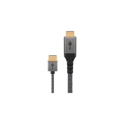 Goobay Plus Slim High-Speed-HDMI-Kabel mit Ethernet, 4K @ 60Hz Goobay Plus Slim High-Speed-HDMI-Kabel mit Ethernet, 4K @ 60Hz