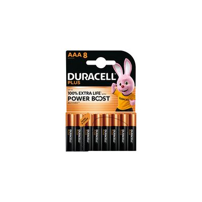 Duracell Plus Alkaline Batterie, Micro AAA LR03 1,5V, Extra Life Duracell Plus Alkaline Batterie, Micro AAA LR03 1,5V, Extra Life