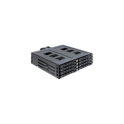 Delock 5.25″ Wechselrahmen für 8 x 2.5″ SATA oder SAS HDD / SSD mit Schloss, Einbaurahmen Delock 5.25″ Wechselrahmen für 8 x 2.5″ SATA oder SAS HDD / SSD mit Schloss, Einbaurahmen