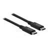 Delock USB4 Gen 3x2 Kabel, USB-C Stecker > USB-C Stecker, Koaxialkabel