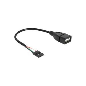 Delock USB 2.0 Kabel, 4 Pin Header > USB-A Buchse, Adapter