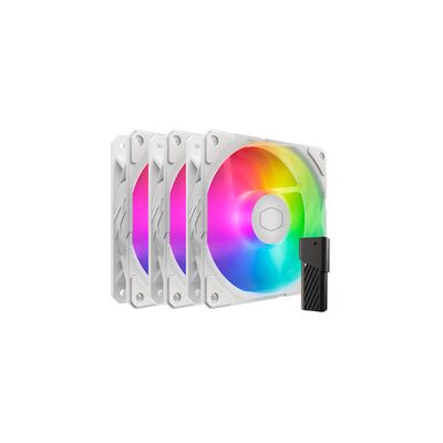 Cooler Master SickleFlow Edge 120 ARGB White Edition Fan Kit, Gehäuselüfter Cooler Master SickleFlow Edge 120 ARGB White Edition Fan Kit, Gehäuselüfter