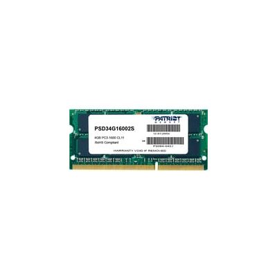 Patriot SO-DIMM 4 GB DDR3-1600 , Arbeitsspeicher Patriot SO-DIMM 4 GB DDR3-1600 , Arbeitsspeicher