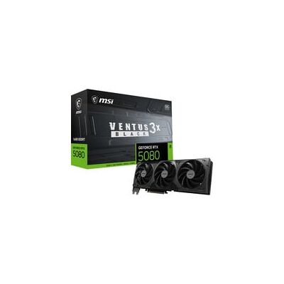 MSI GeForce RTX 5080 VENTUS 3X OC BLACK, Grafikkarte MSI GeForce RTX 5080 VENTUS 3X OC BLACK, Grafikkarte