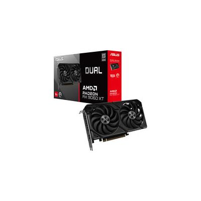 Asus Radeon RX 9060 XT DUAL 16GB, Grafikkarte Asus Radeon RX 9060 XT DUAL 16GB, Grafikkarte