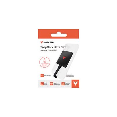 Verbatim SnapBack Ultra Slim SSD 1 TB, Externe SSD Verbatim SnapBack Ultra Slim SSD 1 TB, Externe SSD