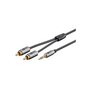 Goobay Plus Audio Adapterkabel AUX 3,5mm Klinke > Stereo-Cinch Stecker Goobay Plus Audio Adapterkabel AUX 3,5mm Klinke > Stereo-Cinch Stecker