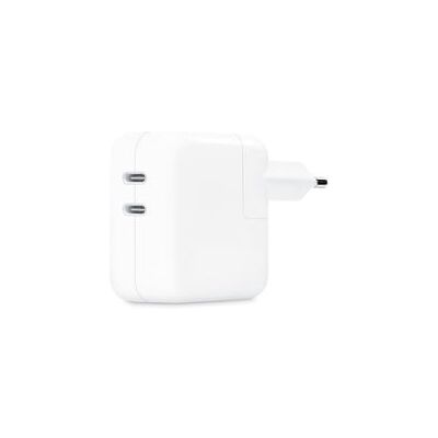 Apple Dual USB-C Power Adapter MW2K3ZM/A, 35 Watt, Ladegerät Apple Dual USB-C Power Adapter MW2K3ZM/A, 35 Watt, Ladegerät