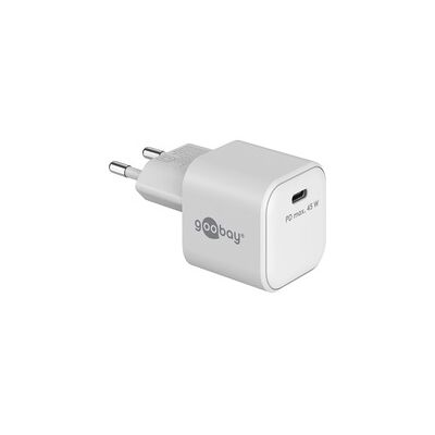 Goobay 45 W USB-C PD GaN Schnellladegerät Nano Goobay 45 W USB-C PD GaN Schnellladegerät Nano