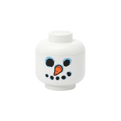 Room Copenhagen LEGO Storage Head "Snowman", mini, Aufbewahrungsbox Room Copenhagen LEGO Storage Head "Snowman", mini, Aufbewahrungsbox