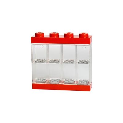 Room Copenhagen LEGO Minifiguren Display Case 8 rot, Aufbewahrungsbox Room Copenhagen LEGO Minifiguren Display Case 8 rot, Aufbewahrungsbox