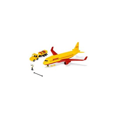 SIKU DHL Frachtflugzeug mit Zubehör, Modellfahrzeug SIKU DHL Frachtflugzeug mit Zubehör, Modellfahrzeug
