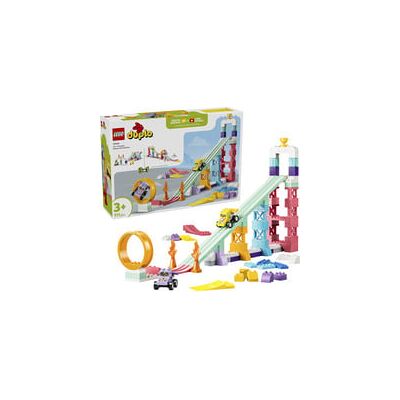 Lego 10478 DUPLO Town Kreative Sprungschanzen mit kleinen Flitzern 3-in-1-Set, Konstruktionsspielzeug Lego 10478 DUPLO Town Kreative Sprungschanzen mit kleinen Flitzern 3-in-1-Set, Konstruktionsspielzeug