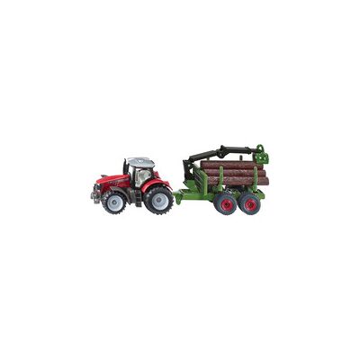 SIKU 1134 BLISTER Massey Ferguson mit Forstanhänger, Modellfahrzeug SIKU 1134 BLISTER Massey Ferguson mit Forstanhänger, Modellfahrzeug