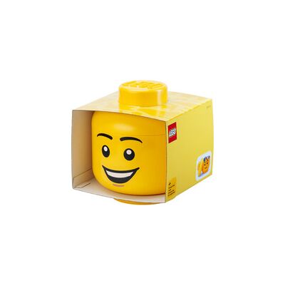 Room Copenhagen LEGO Storage Head "Happy Boy", groß, Aufbewahrungsbox Room Copenhagen LEGO Storage Head "Happy Boy", groß, Aufbewahrungsbox
