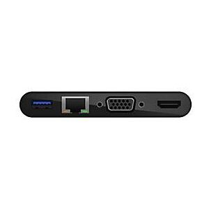 Belkin Multiport-Adapter - USB-C - VGA, HDMI - GigE