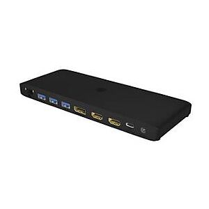 ICY BOX IB-DK2416-C - Dockingstation - USB-C 3.2 Gen 2 / Thunderbolt 3 / Thunderbolt 4 - 2 x HDMI, DP - 1GbE - 100 Watt