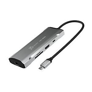 j5create JCD393-N - Mini-Dock - USB-C / USB4 / Thunderbolt 3 / Thunderbolt 4 - HDMI - GigE