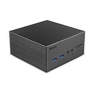 LINDY DST-Pro 101 - Dockingstation - für Laptop - USB-C 3.2 Gen 1 / Thunderbolt 3 / Thunderbolt 4 - 2 x HDMI, DP - 1GbE