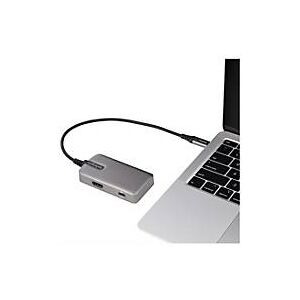 StarTech.com USB-C Multiport Adapter - USB-C auf 4K 60Hz HDMI 2.0, 100W PD Pass-through - 3-Port 10Gbit/s USB 3.1 Hub - Reiseadapter USB Typ-C Mini Docking Station - 25cm Kabel (DKT31CHPD3) - Dockingstation - USB-C - HDMI - TAA-konform