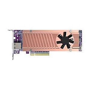 QNAP Systems QNAP QM2-2P410G1T - Speicher-Controller mit 10GBASE-T Port - M.2 - PCIe 4.0 x4 (NVMe) - Low-Profile - PCIe 4.0 x8