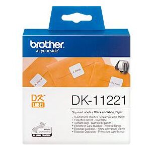 Brother Quadratische Etiketten DK-11221, 23x23 mm, 1000 Stück