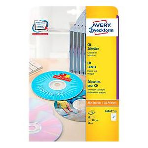 Avery Zweckform CD-Etiketten L 6043-25, ø 117 mm, 50 Stück