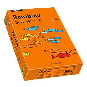 Farbiges Kopierpapier Mondi Rainbow, DIN A4, 120 g/m², intensivorange, 1 Paket = 250 Blatt