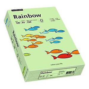 Farbiges Kopierpapier Mondi Rainbow, DIN A4, 120 g/m², mittelgrün, 1 Paket = 250 Blatt