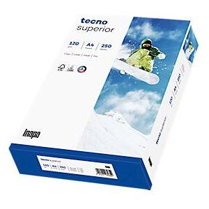 Inapa Kopierpapier tecno superior, DIN A4, 120 g/m², hochweiss, 1 Karton = 5 x 250 Blatt