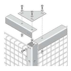 Schäfer Shop Abdeckwinkel, 50 x 50 x 2150 mm, optional zur Stabilisierung, blau