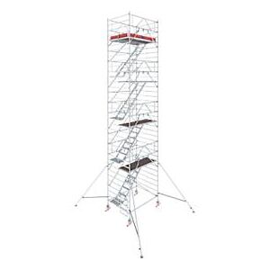 Alu-Fahrgerüst Krause Serie 5500, 200 kg/m², TÜV-geprüft, gebremste Rollen, B 1500 x T 2000 x  H 10300 mm