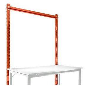 Manuflex Aufbauportal, Grundtisch SPEZIAL Arbeitstisch-/Werkbanksystem UNIVERSAL/PROFI, 1500 mm, rotorange