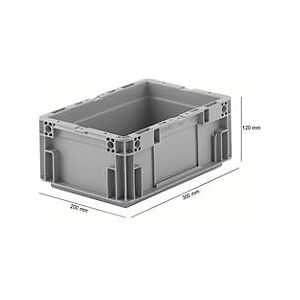 Schäfer Shop Euro Box Serie MF 3120, aus PP, Inhalt 5,2 L, Unterfassgriff, grau