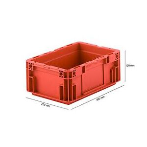 Schäfer Shop Euro Box Serie MF 3120, aus PP, Inhalt 5,2 L, Unterfassgriff, rot