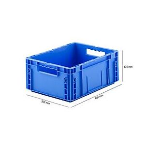 Schäfer Shop Euro Box Serie MF 4170, aus PP, Inhalt 14,6 L, Durchfassgriff, blau