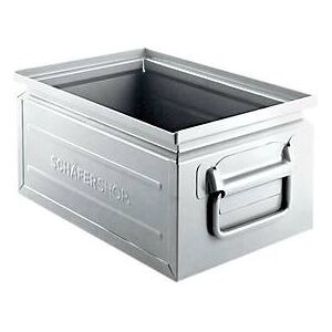 Schäfer Shop Select Stapelbox, 8,5 l, 60 kg, L 330 x B 209 x H 150 mm, Stahl, galvanisch verzinkt