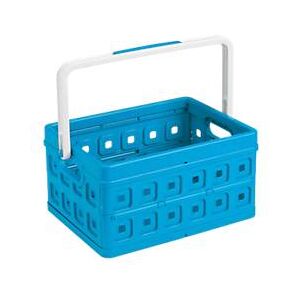 Sunware Klappbox Square, Inhalt 24 Liter, mit Griff, blau/weiss