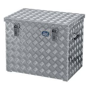 Alutec Transportkiste, Aluminium-Riffelblech, mit Fangbänder, 120 l