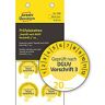 Avery Zweckform Prüfplaketten nach DGUV 3 Jahreszahl 20xx, Ø 30 mm, PVC-Folie auf Papier, gelb