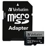 Verbatim PRO - Flash-Speicherkarte - 32 GB - microSDHC UHS-I