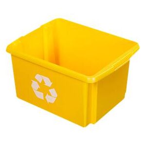 Recycle-Box Sunware Nesta, 32 l, L 455 x B 360 x H 240 mm, gelb