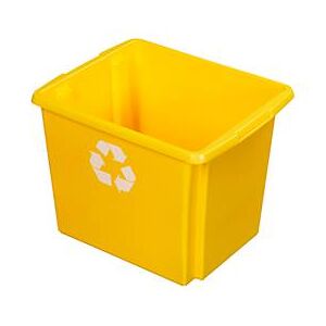 Recycle-Box Sunware Nesta, 45 l, L 455 x B 360 x H 360 mm, gelb