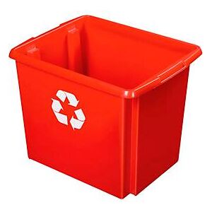 Recycle-Box Sunware Nesta, 45 l, L 455 x B 360 x H 360 mm, rot