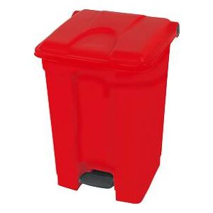 Tretabfallsammler aus Polyethylen 70 l, rot