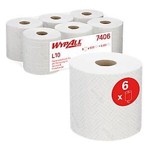 WYPALL* Wischtuch L-10 EXTRA + Zentralentnahme RCS, aus Airflexmaterial, 2400 Tücher, 1-lagig,